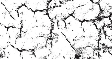 Black grunge effect on white background, cracked ground, ground ...