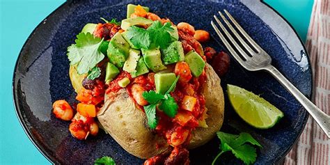 Vegan jacket potato filling ideas | BBC Good Food