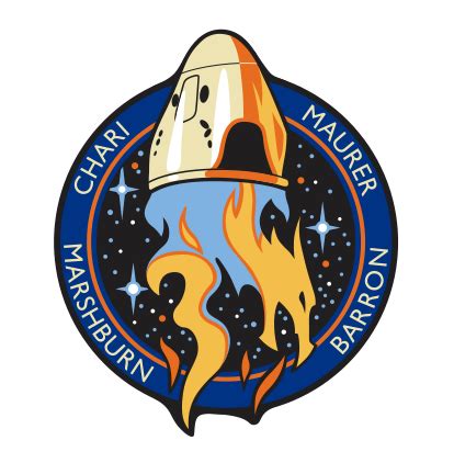 SpaceX Dragon Crew 3 Patch Design | Muddy Colors