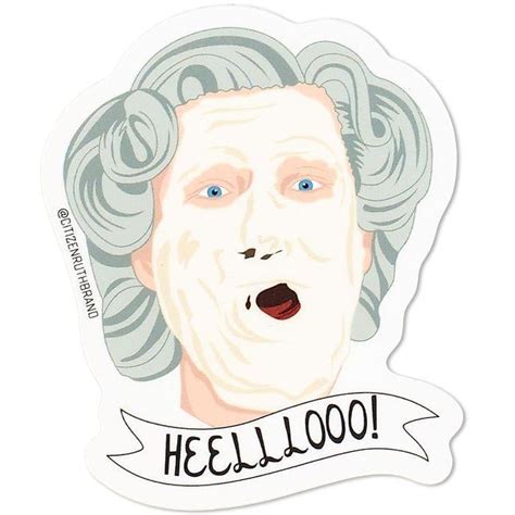 Helllooo Mrs. Doubtfire Vinyl Sticker | AlwaysFits Pop Culture Vinyl Stickers | POPSUGAR Smart ...