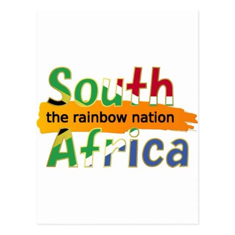 South Africa: the rainbow nation Postcard | Zazzle