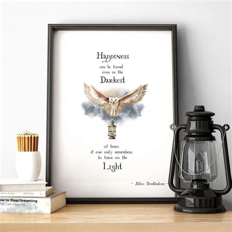 Dumbledore Light Quote Poster | Dumbledore quotes light, Light quotes ...