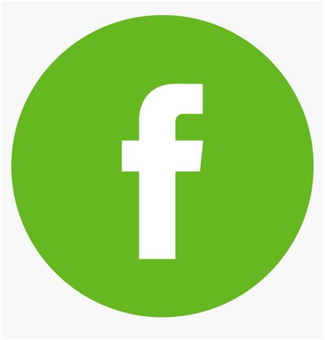 Facebook Logo Button - Round Green Facebook Logo, HD Png Download ...