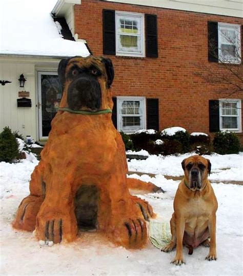 Truly Awesome Snow Sculptures of Dogs