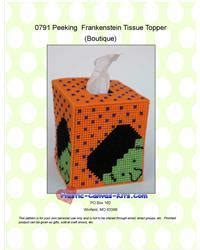 "Peeking Frankenstein Tissue Topper"