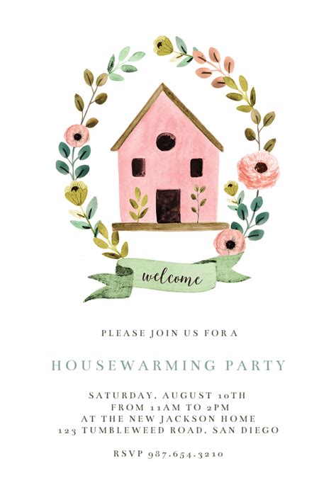 Bird House - Housewarming Invitation Template | Greetings Island | House warming invitations ...