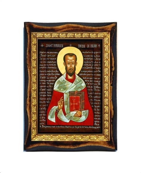 Saint Ambrose Aurelius Ambrosius Santa Ambrogio | Etsy