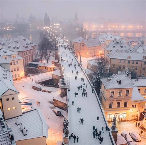 Charles Bridge in Prague, Czech Republic photographed by Jerzy Michalka ...