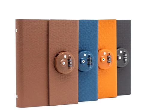 New Multifunction Hardcover Commercial Diary Bookwith Coded Lock Notebook Password Lock-in ...