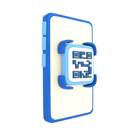 QR code scanner financial technology 3D Icon render 28035615 PNG