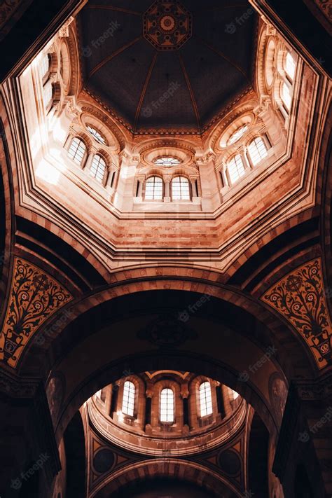 Free Photo | Beautiful architectural interior design of a cathedral ...