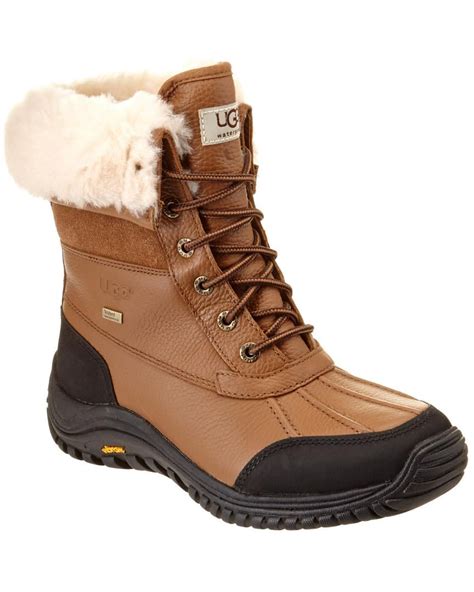 UGG Lace Women's Adirondack Ii Waterproof Leather Boot in Brown - Lyst