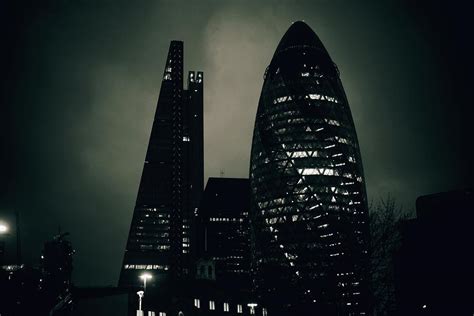 Night View Of The Gherkin Photograph by Lluis Real - Fine Art America