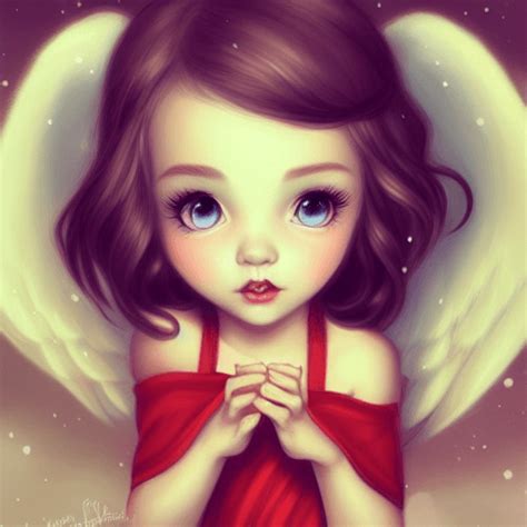 Cute Christmas Angel Baby Graphic · Creative Fabrica