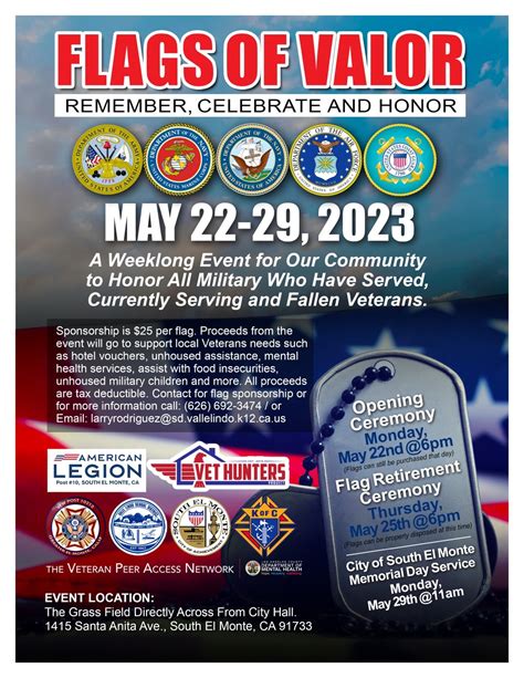 Flags of Valor – Remember, Celebrate, and Honor | California American ...