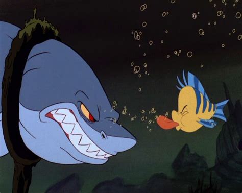 Glut The Shark & Flounder | Películas de animación, Dibujo de tiburón, Sirenas