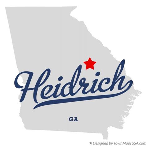 Map of Heidrich, GA, Georgia