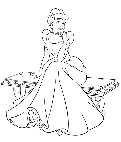 Walt Disney Coloring Pages - Princess Cinderella - Walt Disney Characters Photo (39828230) - Fanpop