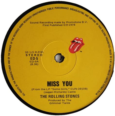 Disco Club: The Rolling Stones - Miss You (12 Inch) 1978