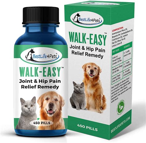 Joint and Hip Pain Relief Supplement for Dogs and Cats (450 Pills ...