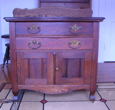 Antique Oak Wash Stand -- Antique Price Guide Details Page