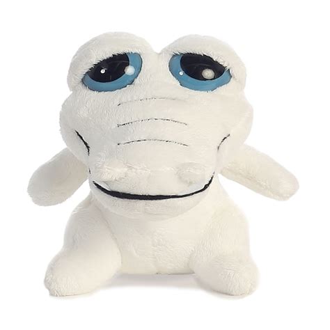 Dreamy Eyes Little White Alligator Stuffed Animal with Sound by Aurora at Stuffed Safari