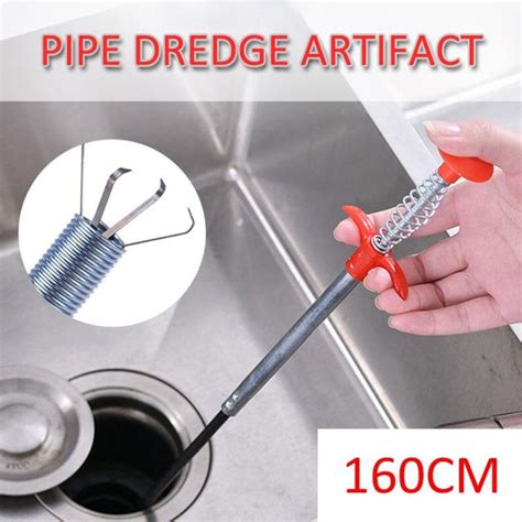 SPRING PIPE DREDGING TOOLS, DRAIN SNAKE, DRAIN CLEANER STICKS CLOG ...