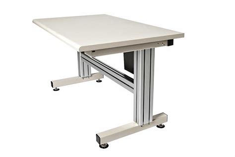 2 Leg Electric Adjustable Height Work Table - Ergsource