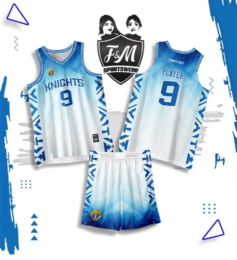 two basketball uniforms with the number 9 on them and an image of a ...