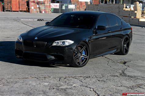 Black BMW F10M M5 on 21 Inch ADV.1 Wheels - GTspirit