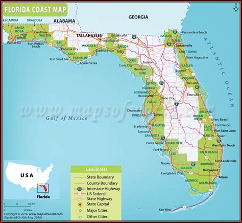 Map Of Florida Gulf Coastline - map : Resume Examples #AjYdxpmYl0