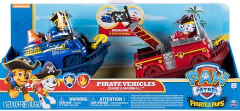 Paw Patrol Pirate Pups Pirate Vehicles Vehicle Playset [Chase ...