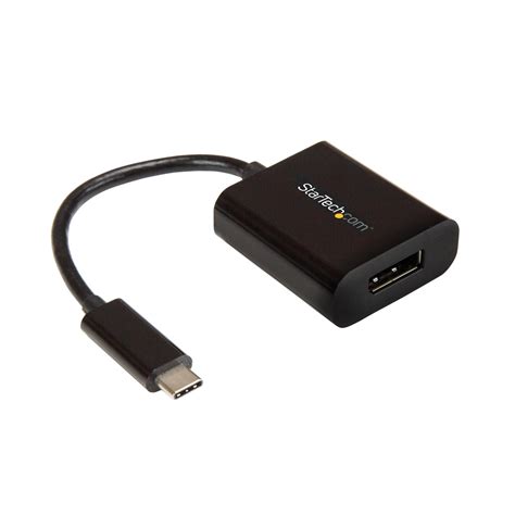 Amazon.com: StarTech.com USB C to DisplayPort Adapter - 4K 60Hz - Thunderbolt 3 Compatible - USB ...