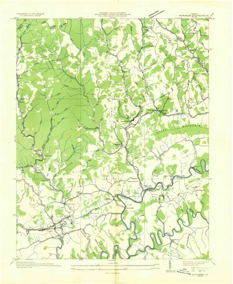 Honaker, VA (1935, 24000-Scale) Map by United States Geological Survey | Avenza Maps