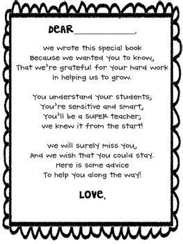 Student Teacher Goodbye Book {Freebie} | Student teacher gifts, Student teacher, Student teaching