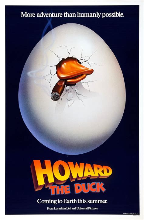 Howard the Duck 1986 Movie Poster STICKER Die-Cut Vinyl | Etsy