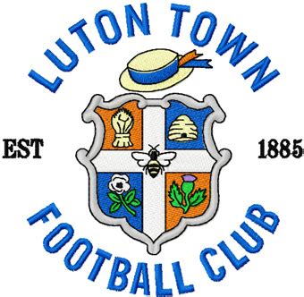 Luton Town F.C. badge machine embroidery design