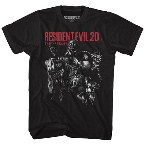 Resident Evil 20th Anniversary T-Shirt | Mens tops fashion, Evil shirt, Video game t shirts