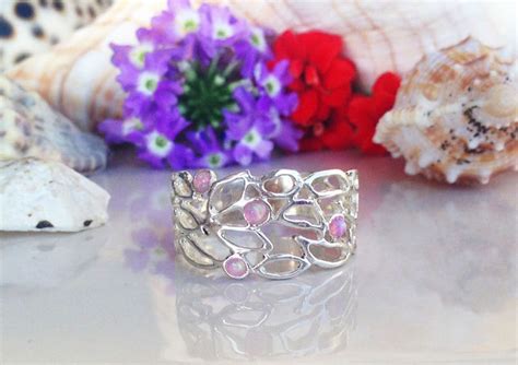 Rose Opal Ring Gold Ring Gemstone Ring Birthstone Ring - Etsy