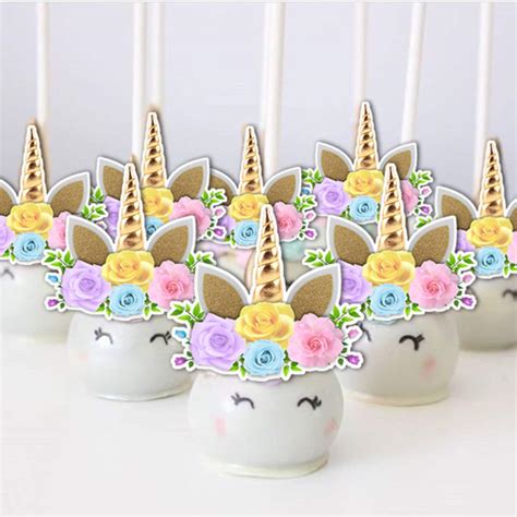 UNICORN Cake Pop Toppers UNICORN Cake Toppers Unicorn | Etsy