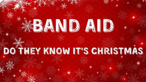 Band Aid - Do They Know It's Christmas (Lyric Video) - YouTube