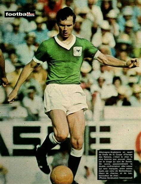 Franz Beckenbauer of West Germany in action at the 1970 World Cup ...