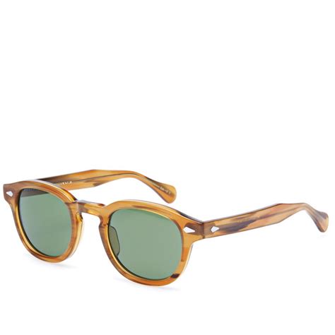 Moscot Lemtosh Sunglasses Blonde & Green Lenses | END. (US)