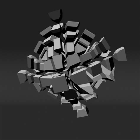 voronoi tessellation abstract 3d ma