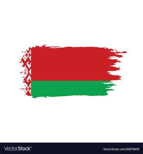 Belarus flag Royalty Free Vector Image - VectorStock