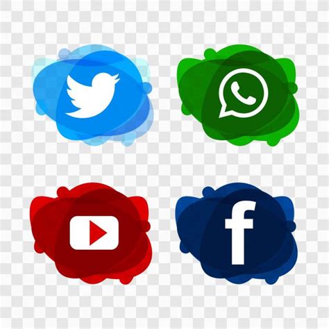 Los iconos modernos de las redes sociale... | Free Vector #Freepik # ...