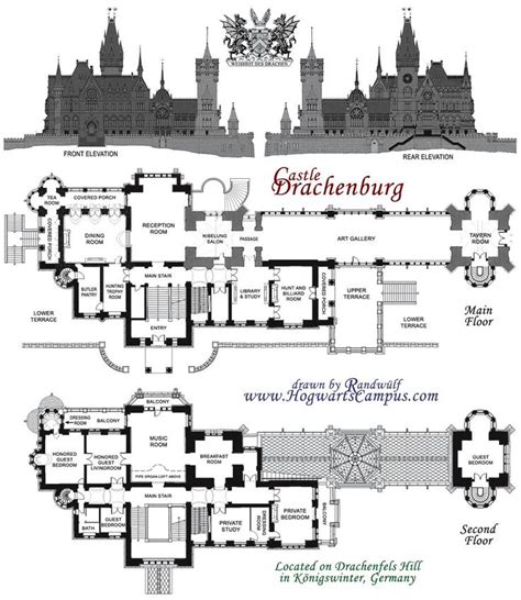 Drachenburg Castle Floor Plan | Castle floor plan, Minecraft castle blueprints, School floor plan