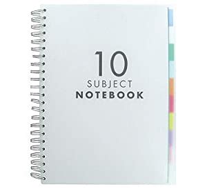 Translucent A4 10 subject notebook: Amazon.co.uk: Office Products