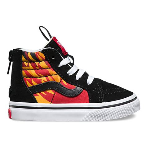 Vans Unisex Sk8-Hi Flame Kids Shoes