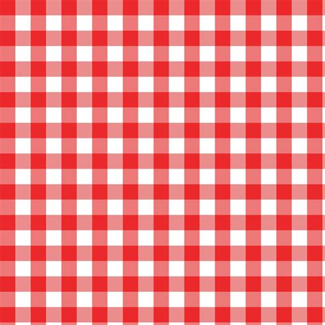 Red and white gingham, Checkered Pattern seamless for picnic blanket, tablecloth, plaid, clothes ...